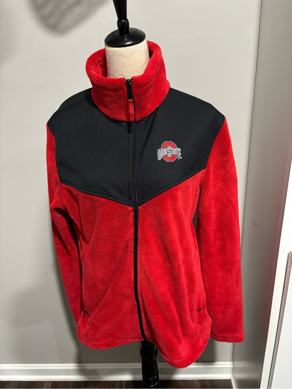 Columbia Ohio State Red & Black Fleece Jacket